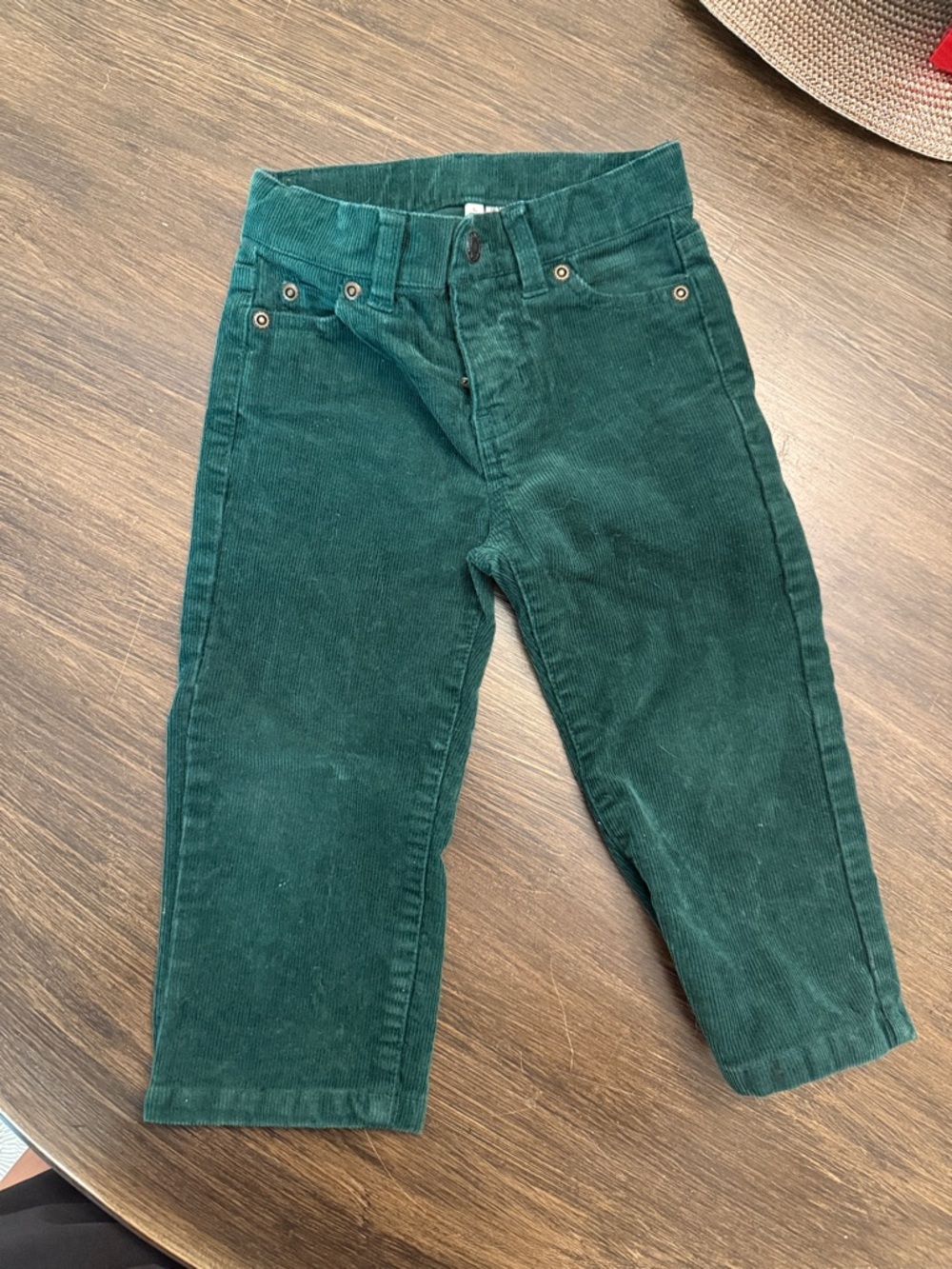 Janie and Jack Deep Teal Green Corduroy Pants